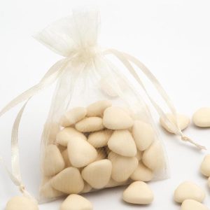 Organza zakjes Ivoor