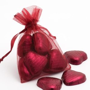 Organza zakjes Bordeaux