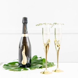 Champagneglazen Goud – Cheers To Love