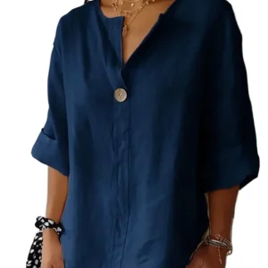 Dames Blouse Notch Kraag Ademend