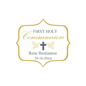 Gouden Communie Bedankt Stickers