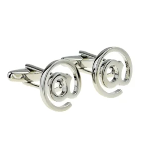 Computer Manchetknopen – Modern @-symbool Design