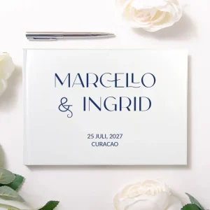 Wit Gastenboek voor Onvergetelijke Herinneringen – Kies uit 30 Kleuren