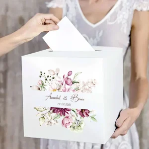 Peony Dreams Gift Box – Romantische Enveloppendoos met Pioenrozen