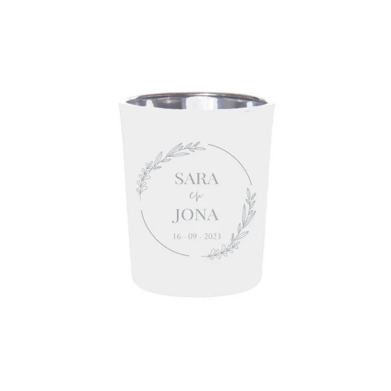 Gepersonaliseerde Bedankjes Sophia Waxinelichtjes - Afbeelding 2