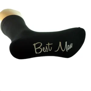 Zwarte Sokken met ‘Best Man’
