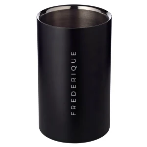 Luxe Wijnkoeler Mat Zwart met Verticale Naam – Urban