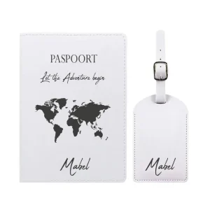 Global Adventure Paspoort & Kofferlabel Set