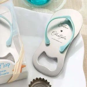 Beach Slipper Flesopener Bedankje | Namen & Datum Gravure