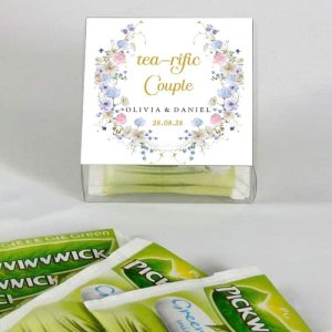 Romantisch Bruiloftsbedankje | Floral Tea-rific Couple