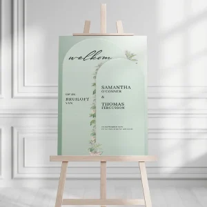 Bohemian Blush & Green Welkomstbord