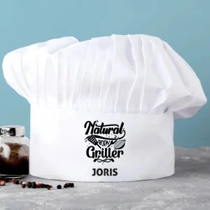 Koksmuts: Naturel Born Griller met Naam