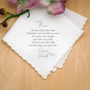 Bruiloft Zakdoek voor Mama – Botanical Collection