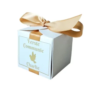 Gepersonaliseerde Snoepdoosjes Communie Goud