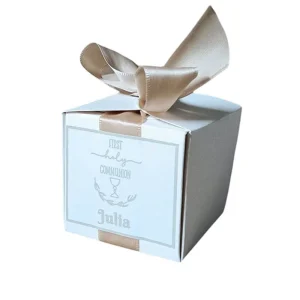Communie Doosjes Taupe met Naam
