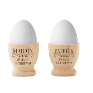 Gegraveerde Eierdopjes – [X jaar] Getrouwd