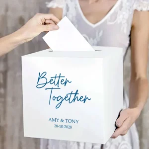 Enveloppendoos Huwelijk Better Together | Luxe Trouwdoos Metallic
