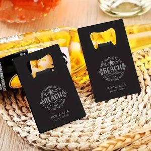 Gepersonaliseerde Flesopener RVS Beach