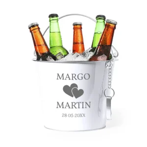 Eeuwige Liefde IJsemmer – Met Namen & Dubbel Hart