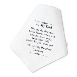 Gepersonaliseerde Zakdoek “To My Dad”
