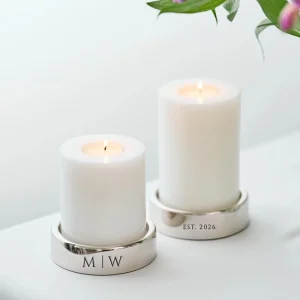 Gepersonaliseerde Kaarshouders Zilver – Royal Reflection Set