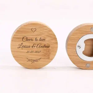 Good Vibes Flesopener Bedankje | Eigen Tekst & Botanical Gravure