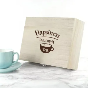 Gegraveerde Theedoos voor Speciale Momenten met Persoonlijke Tekst