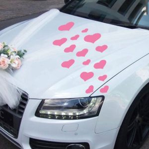 Autostickers Bruiloft – Harten Set/20