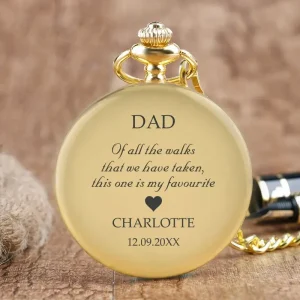 Gouden Momenten Zakhorloge – Met Persoonlijke Gravure