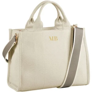 Initial Chic Tote: Gepersonaliseerde Trendy Handtas voor Dagelijks Gebruik