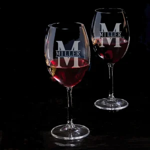 Gepersonaliseerde Signature Wijnglazen in Luxe Verpakking