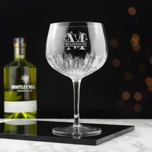 Cocktailglas met Gegraveerd Monogram