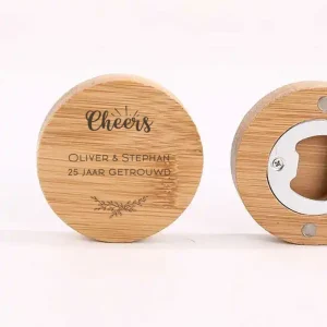 Magnetische Flesopener “Cheers” – Het Perfecte Persoonlijke Bedankje