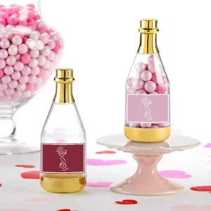 Mini Geschenkflesje Romantisch Hartmotief