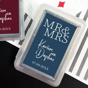 Gepersonaliseerde Speelkaarten Mr & Mrs