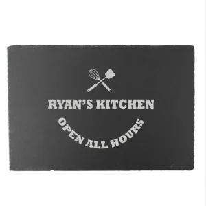 Gepersonaliseerde Leisteen Serveerplank – Keukeneditie