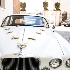 Autodecoratie bruiloft – Jute Strikken