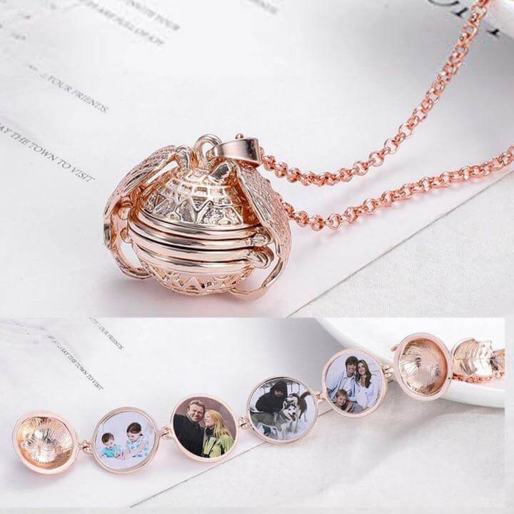 Uitbreidbare Foto Locket Ketting - Afbeelding 7