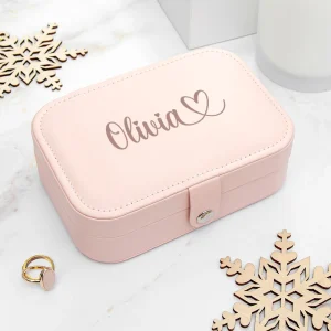 Reis Sieradendoosje met Naam – Roze