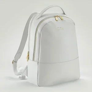 Gepersonaliseerde Vegan Leren Rugzak – Zwart & Grijs | Laptoptas 14”