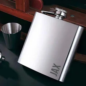 RVS Zakfles voor Speciale Gelegenheden | Gepersonaliseerd Cadeau