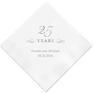 25 Years Bedrukte Servetten