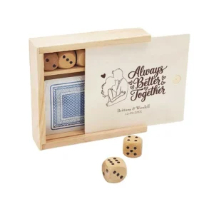 Always Better Together Spelset | Gegraveerd Bruiloft Bedankje