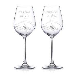 Swarovski® Wedding Edition – Gepersonaliseerd Wijnglas