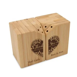 Bamboe Peper en zout stel – Thank you