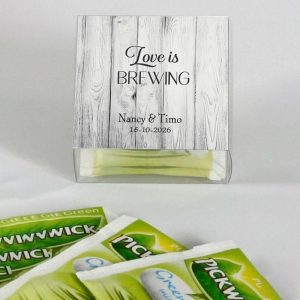 Thee Bedankje | Love is Brewing Grijs Hout Design