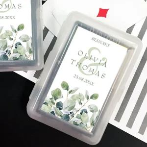 Naturel Unity Speelkaarten | Eucalyptus Bedankje Bruiloft