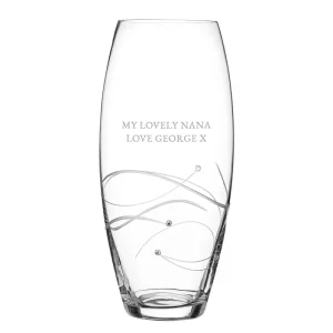 Gepersonaliseerde Kristallen Vaas met Swarovski | Luxe Woondecoratie