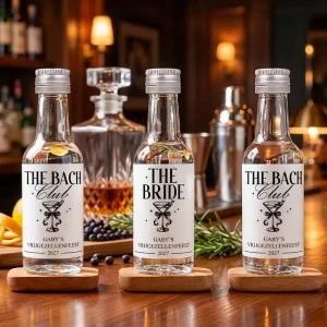 Vrijgezellenfeest Gin Flesjes | The Bach Club & The Bride