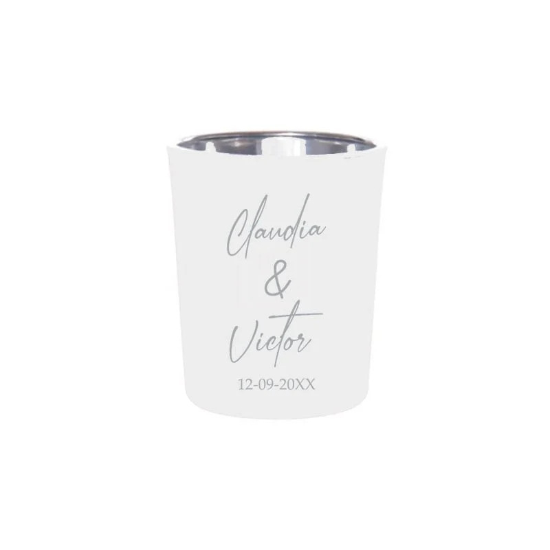Cherished Glow | Gepersonaliseerde Waxinelichtjes voor Bruiloft & Jubileum - Afbeelding 2
